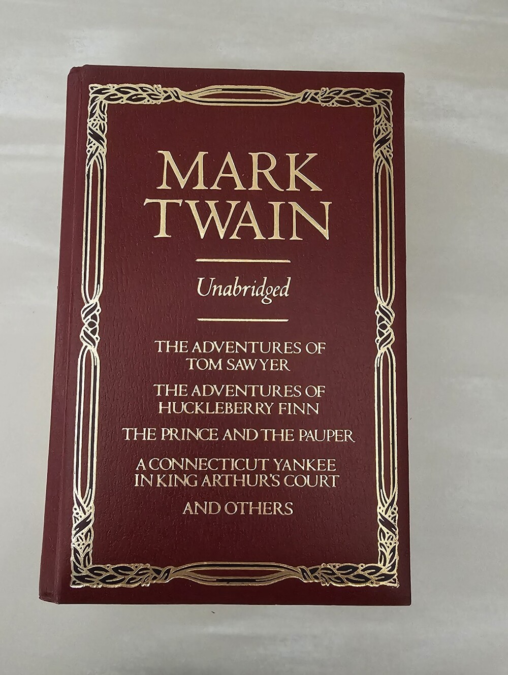 Mark Twain Collected Works Hardcover - Burgundy with Gold Foil